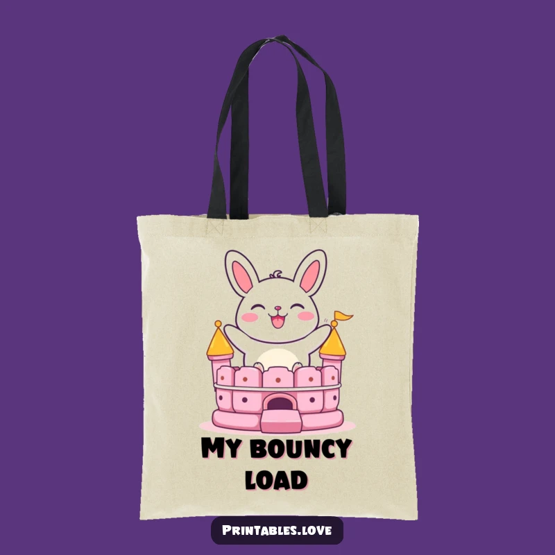 Funny Bao Bun Bounce Tote Bag: Grinning Character Gift for Everyday Fun