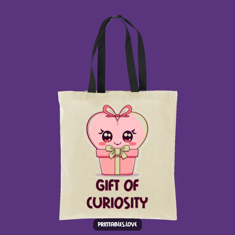 Funny Curious Heart Tote Bag: Carry Surprises in Style, Perfect Gift!