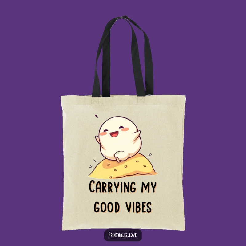 Funny Dumpling Rolling Tote Bag: Carry Your Glee with Determined Spirit