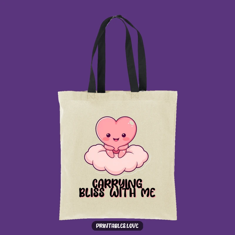Funny Heart Cloud Dweller Tote Bag: Carry Your Dreams - Great Gift!
