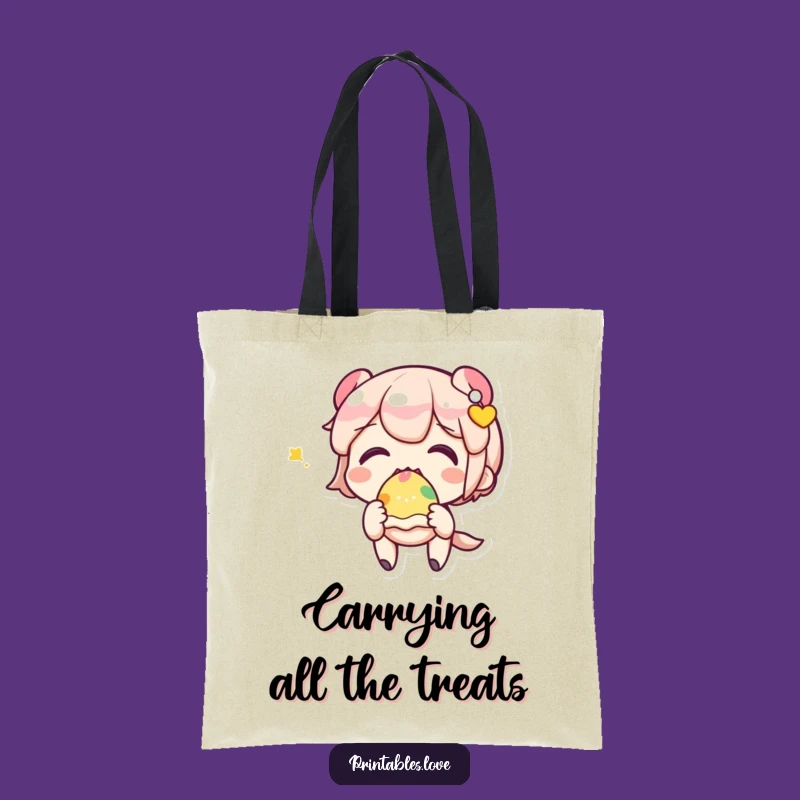 Funny Kawaii Sweet Treat Tote Bag: Carry Your Joy And Your Goodies Funny Gift